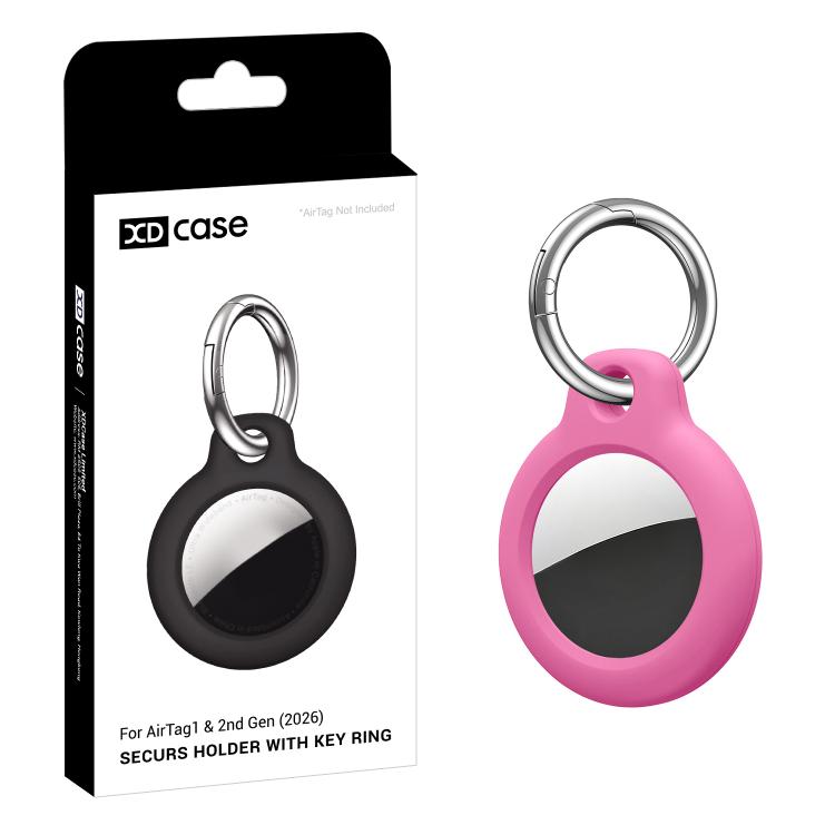 Ốp bảo vệ cứng màu trơn XDcase bằng PC kèm móc khóa, 1 chiếc (Đen), 1 chiếc (Trắng), 1 chiếc (Đỏ hồng), 1 chiếc (Xanh dương), 1 chiếc (Hồng), 1 chiếc (Xanh lính)