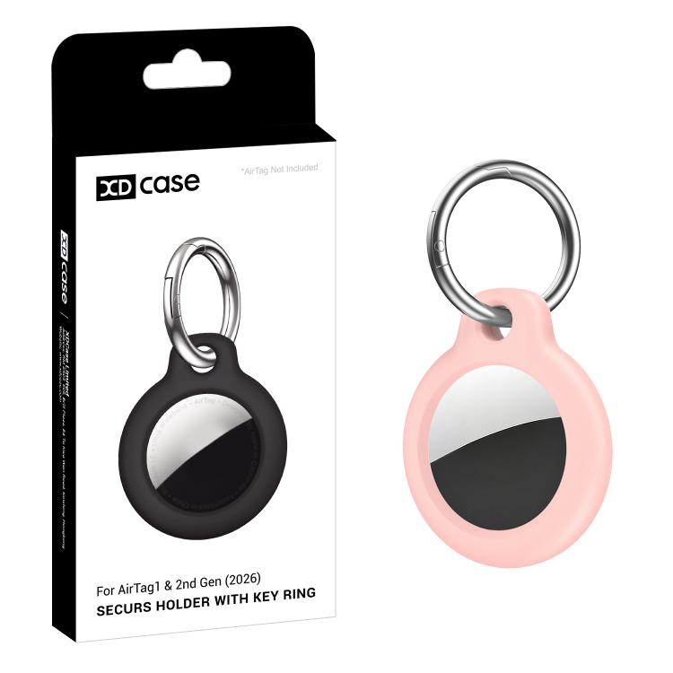 Ốp bảo vệ cứng màu trơn XDcase bằng PC kèm móc khóa, 1 chiếc (Đen), 1 chiếc (Trắng), 1 chiếc (Đỏ hồng), 1 chiếc (Xanh dương), 1 chiếc (Hồng), 1 chiếc (Xanh lính)