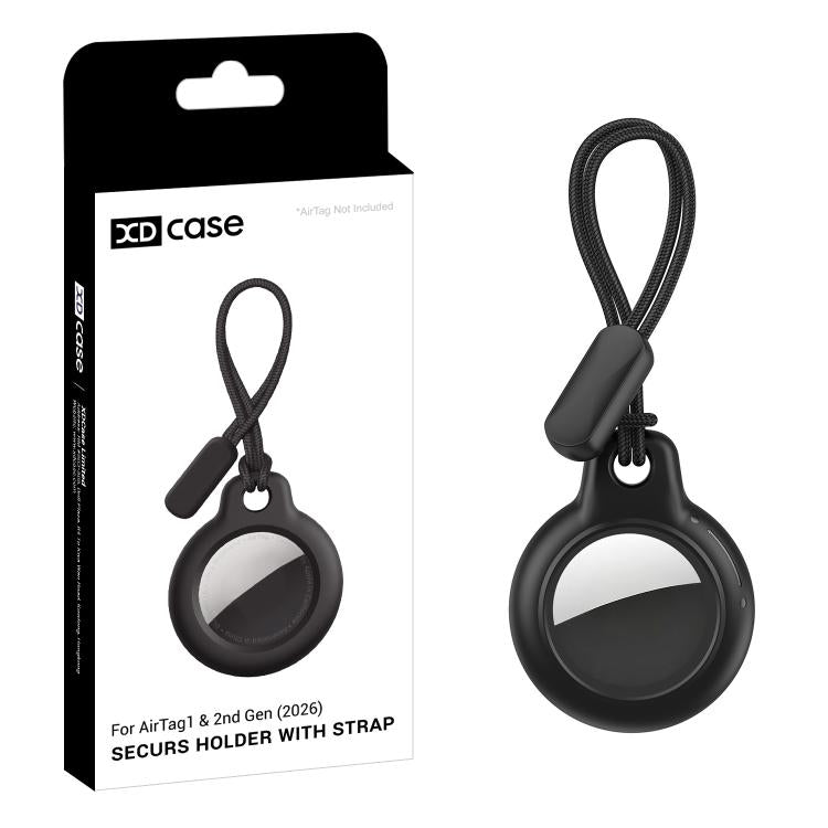 Ốp bảo vệ cứng màu trơn XDcase bằng PC kèm dây đeo, 1 chiếc (Đen), 1 chiếc (Trắng), 1 chiếc (Đỏ hồng), 1 chiếc (Xanh dương)