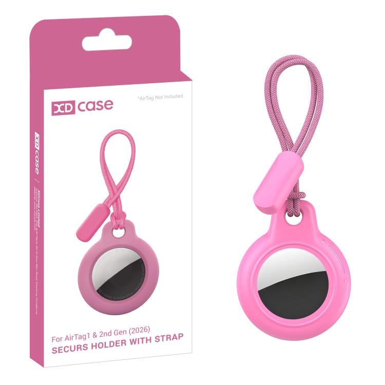 Ốp bảo vệ cứng màu trơn XDcase bằng PC kèm dây đeo, 1 chiếc (Đen), 1 chiếc (Trắng), 1 chiếc (Đỏ hồng), 1 chiếc (Xanh dương)