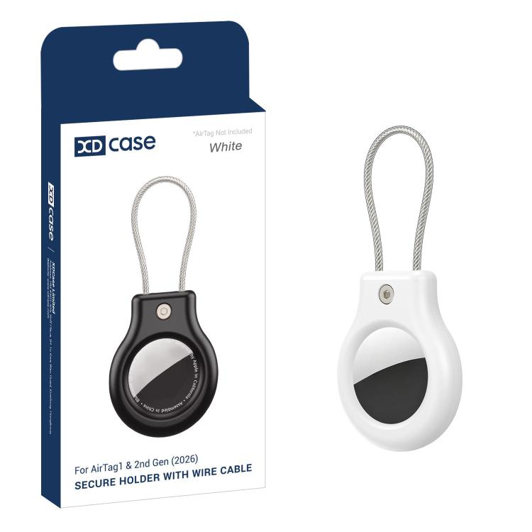 Ốp bảo vệ PC rỗng có khóa an toàn & dây đeo kim loại XDcase, 1 cái (Đen), 1 cái (Trắng), 1 cái (Đỏ), 1 cái (Xanh Dương), 1 cái (Hồng), 1 cái (Cam)