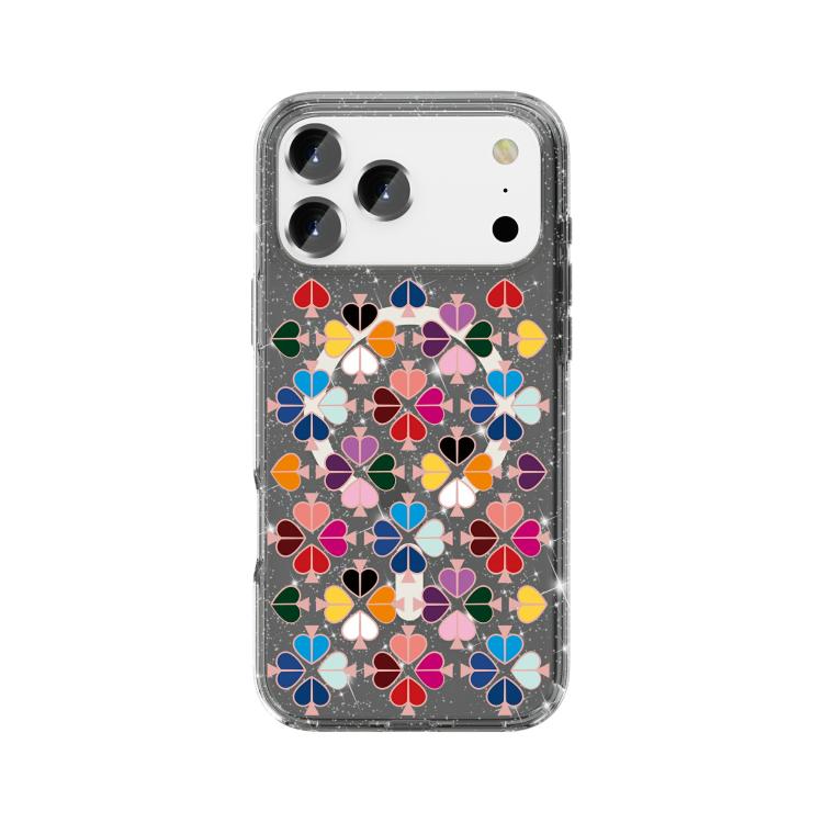 Ốp lưng điện thoại nam châm họa tiết trái tim đỏ pha lê lấp lánh, dành cho iPhone 17 Pro Max, dành cho iPhone 17 Pro