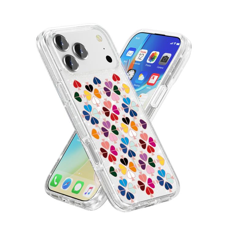 Glittering Crystal Red Heart Pattern Magnetic Phone Case, For iPhone 18 Pro / 17 Pro, For iPhone 18 Pro Max / 17 Pro Max