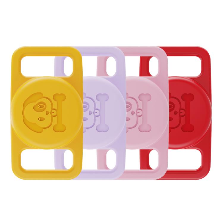 Bộ 4 ốp bảo vệ chống nước bằng silicone thiết kế vòng cổ thú cưng XDcase, 4 cái (Đen Trắng Xanh Dương Xanh Lá), 4 cái (Hồng Đỏ Tím Vàng)