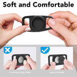 Bộ 4 ốp bảo vệ chống nước bằng silicone thiết kế vòng cổ thú cưng XDcase, 4 cái (Đen Trắng Xanh Dương Xanh Lá), 4 cái (Hồng Đỏ Tím Vàng)