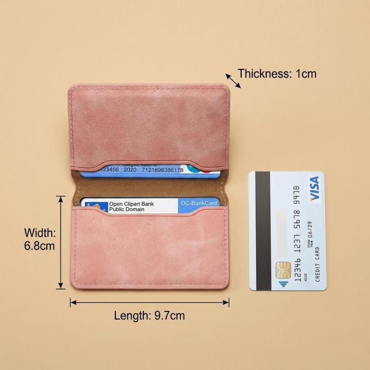 Túi đựng thẻ ví nam châm da tổng hợp phong cách cổ điển Denior V08+1