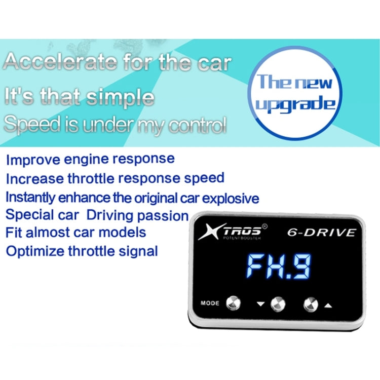 TROS TS-6Drive Potent Booster Electronic Throttle Controller, For Peugeot 206 2009+, For Peugeot 207 2009+, For Peugeot 208 2012+, For Peugeot 2008 2013+, For Peugeot 3008 2010+, For Peugeot 308 2009-2013, For Peugeot 407 2008+, For Peugeot Boxer 2011+...