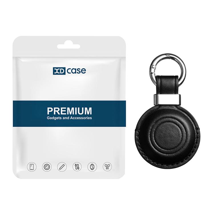 Ốp bảo vệ da microfiber kèm kẹp kim loại & móc khóa XDcase, dành cho AirTag thế hệ 2 / thế hệ 1