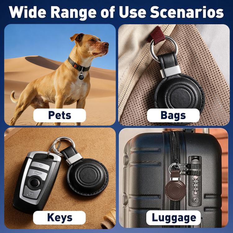 Ốp bảo vệ da microfiber kèm kẹp kim loại & móc khóa XDcase, dành cho AirTag thế hệ 2 / thế hệ 1