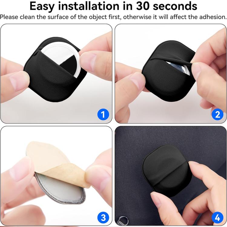 Ốp bảo vệ thiết kế thẻ dán mặt sau vải co giãn XDcase, dành cho AirTag thế hệ 2 / thế hệ 1