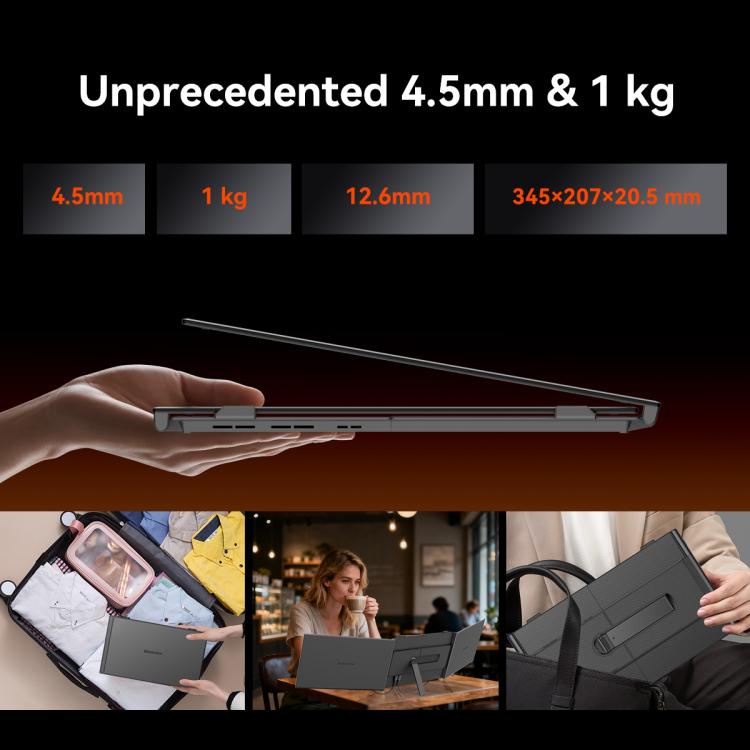 Màn hình mở rộng laptop di động Blackview DCM6 14 inch hai màn hình kèm chân đế, mã DCM6