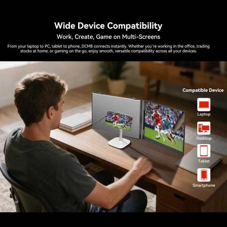 Màn hình mở rộng LCD laptop di động Blackview DCM8 15.3 inch hai màn hình kèm chân đế, mã DCM8