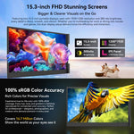 Màn hình mở rộng LCD laptop di động Blackview DCM8 15.3 inch hai màn hình kèm chân đế, mã DCM8