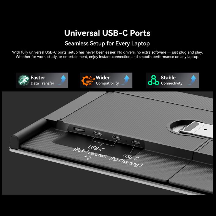 Màn hình mở rộng LCD laptop di động Blackview DCM8 15.3 inch hai màn hình kèm chân đế, mã DCM8