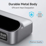 Bộ sạc đa chức năng thông minh YMX-LCD405W 405W 3 cổng Type-C và 2 cổng USB GaN hiển thị kỹ thuật số, Phích cắm AU, EU, UK, US