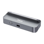 YMX-LCD470W 470W 3xType-C and 2xUSB GaN Smart Digital Display Multi-Function Charger with Type-C Retractable Cable, AU Plug, EU Plug, UK Plug, US Plug