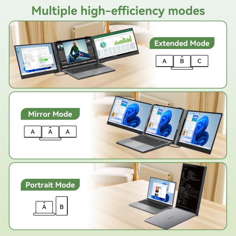 Màn hình mở rộng di động Blackview DCM8 Pro 15.3 inch hai màn hình cho laptop 14-17.3 inch