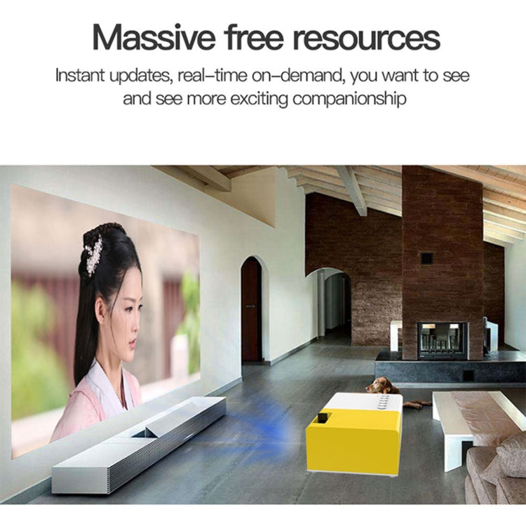 Máy chiếu kỹ thuật số LED HD mini rạp hát gia đình di động J9 1920x1080P 15 ANSI, phiên bản cơ bản, phích cắm EU, US, UK, AU