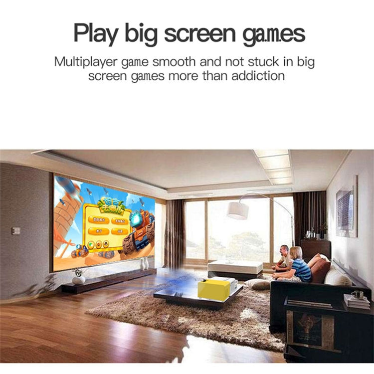 Máy chiếu kỹ thuật số LED HD mini rạp hát gia đình di động J9 1920x1080P 15 ANSI, phiên bản cơ bản, phích cắm EU, US, UK, AU