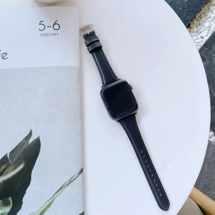 Dây đeo đồng hồ thay thế bằng da thật hai mặt, dành cho Apple Watch Series 7 41mm / & 6 & SE & 5 & 4 40mm, dành cho Apple Watch Series 7 45mm / & 6 & SE & 5 & 4 44mm