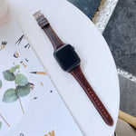 Dây đeo đồng hồ thay thế bằng da thật hai mặt, dành cho Apple Watch Series 7 41mm / & 6 & SE & 5 & 4 40mm, dành cho Apple Watch Series 7 45mm / & 6 & SE & 5 & 4 44mm