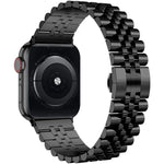 Dây đeo đồng hồ thay thế bằng thép năm baht kim loại, dành cho Apple Watch Ultra 49mm / Series 8&7 45mm / SE 2&6&SE&5&4 44mm / 3&2&1 42mm, dành cho Apple Watch Series 8&7 41mm / SE 2&6&SE&5&4 40mm / 3&2&1 38mm