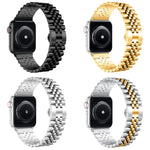 Dây đeo đồng hồ thay thế bằng thép năm baht kim loại, dành cho Apple Watch Ultra 49mm / Series 8&7 45mm / SE 2&6&SE&5&4 44mm / 3&2&1 42mm, dành cho Apple Watch Series 8&7 41mm / SE 2&6&SE&5&4 40mm / 3&2&1 38mm