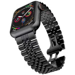 Dây đeo đồng hồ thay thế bằng thép năm baht kim loại, dành cho Apple Watch Ultra 49mm / Series 8&7 45mm / SE 2&6&SE&5&4 44mm / 3&2&1 42mm, dành cho Apple Watch Series 8&7 41mm / SE 2&6&SE&5&4 40mm / 3&2&1 38mm