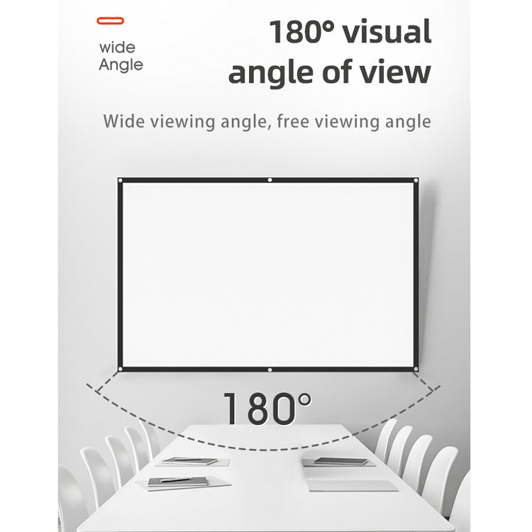 Màn chiếu phim máy chiếu polyester mật độ cao gấp đơn giản, kích thước: 60 inch (16:9) diện tích chiếu: 132x75cm, 60 inch (16:9) diện tích chiếu: 132x75cm