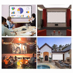 Rèm phim máy chiếu polyester mỏng gập đơn giản, 60 inch (16:9) Diện tích chiếu: 132x75cm, 60 inch (4:3) Diện tích chiếu: 120x90cm, 72 inch (16:9) Diện tích chiếu: 159x90cm, 72 inch (4:3) Diện tích chiếu: 146x110cm