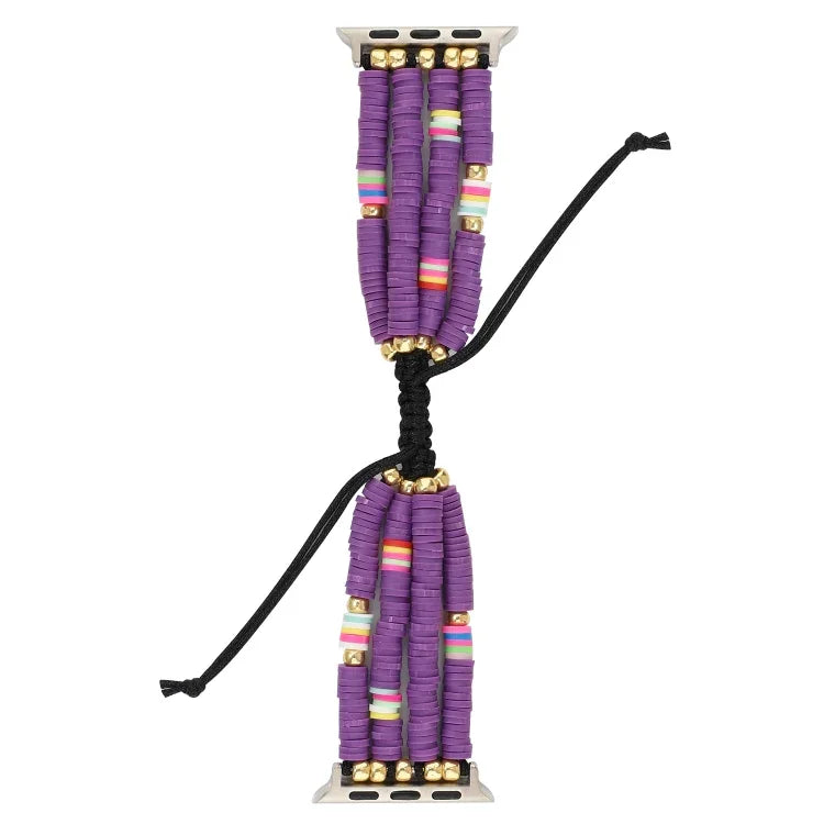 Dây Đeo Hạt Gốm Mềm Phong Cách Bohemian Cho Apple Series 6 & SE & 5 & 4 44mm / 3 & 2 & 1 42mm, Cho Apple Series 7 45mm / 6 & SE & 5 & 4 44mm / 3 & 2 & 1 42mm