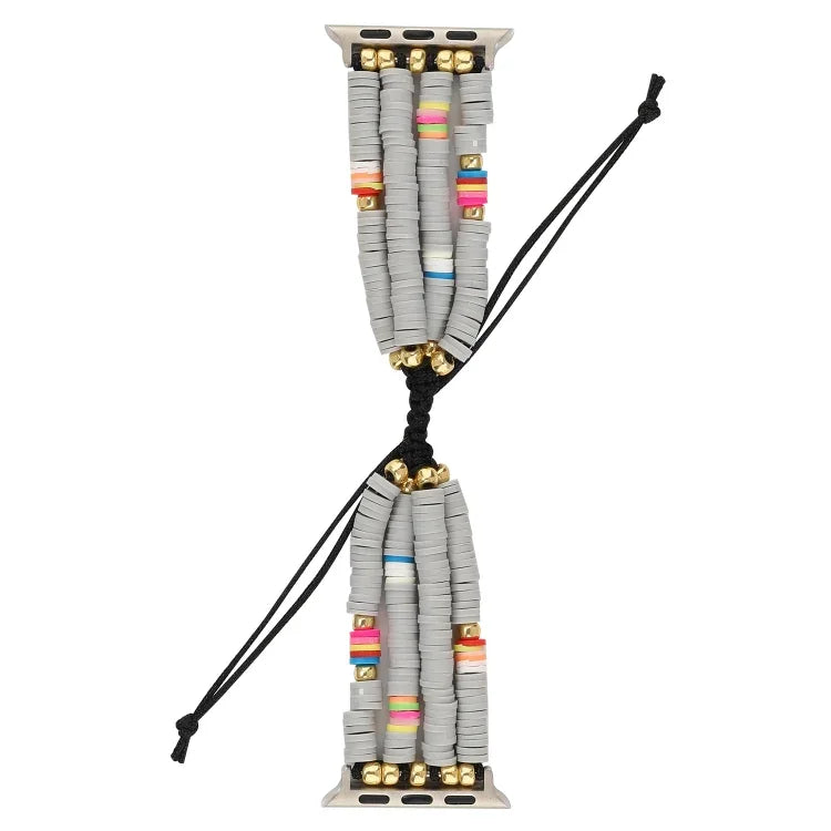 Dây Đeo Hạt Gốm Mềm Phong Cách Bohemian Cho Apple Series 6 & SE & 5 & 4 44mm / 3 & 2 & 1 42mm, Cho Apple Series 7 45mm / 6 & SE & 5 & 4 44mm / 3 & 2 & 1 42mm