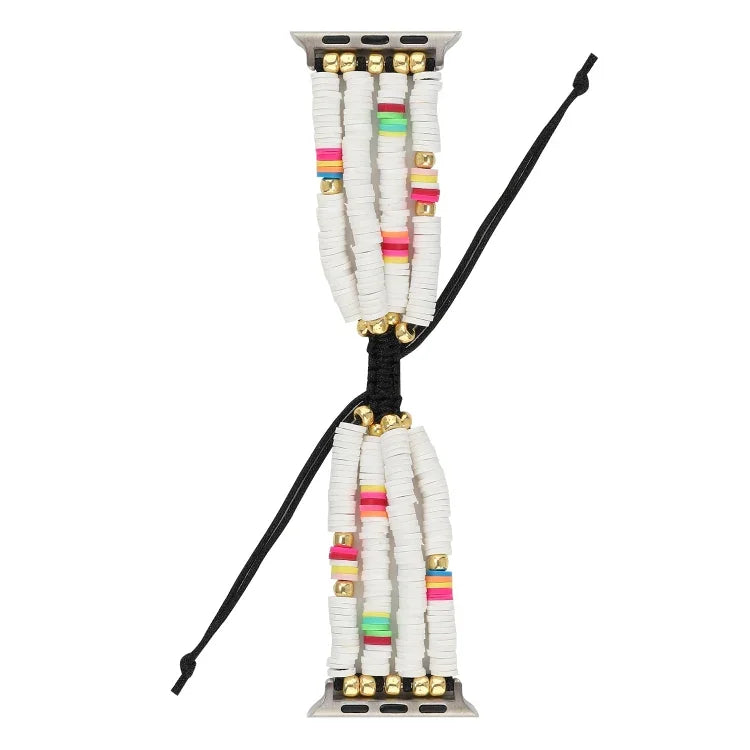 Dây Đeo Hạt Gốm Mềm Phong Cách Bohemian Cho Apple Series 6 & SE & 5 & 4 44mm / 3 & 2 & 1 42mm, Cho Apple Series 7 45mm / 6 & SE & 5 & 4 44mm / 3 & 2 & 1 42mm