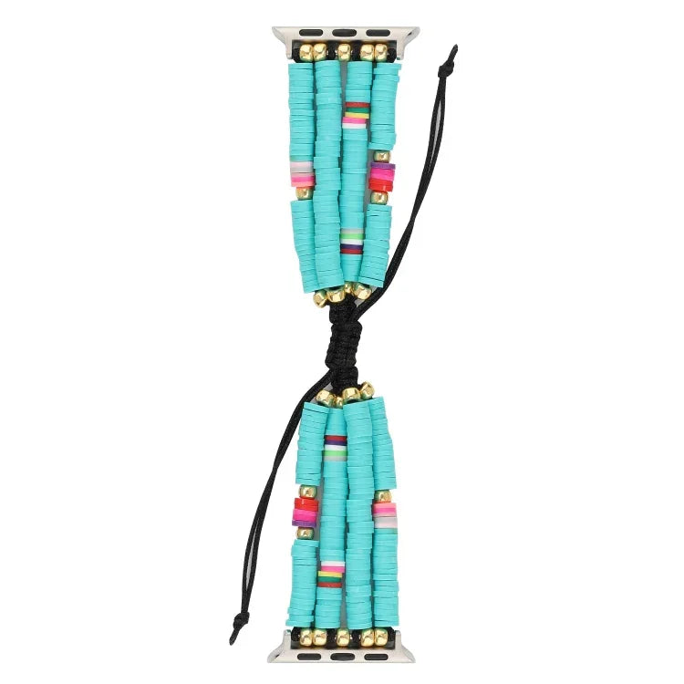 Dây Đeo Hạt Gốm Mềm Phong Cách Bohemian Cho Apple Series 6 & SE & 5 & 4 44mm / 3 & 2 & 1 42mm, Cho Apple Series 7 45mm / 6 & SE & 5 & 4 44mm / 3 & 2 & 1 42mm