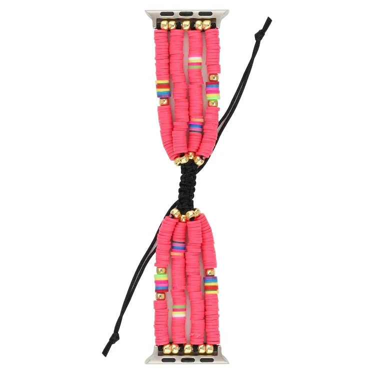 Dây Đeo Hạt Gốm Mềm Phong Cách Bohemian Cho Apple Series 6 & SE & 5 & 4 44mm / 3 & 2 & 1 42mm, Cho Apple Series 7 45mm / 6 & SE & 5 & 4 44mm / 3 & 2 & 1 42mm
