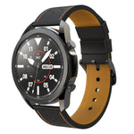 Dây da thật thay thế lỗ tròn cho Samsung Galaxy Watch 3 45mm