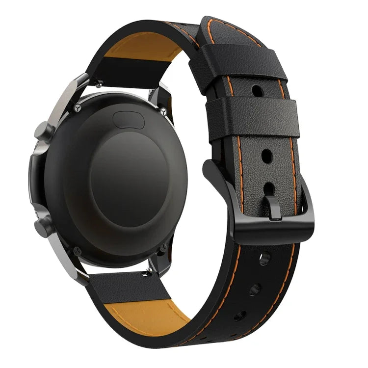 Dây da thật thay thế lỗ tròn cho Samsung Galaxy Watch 3 45mm