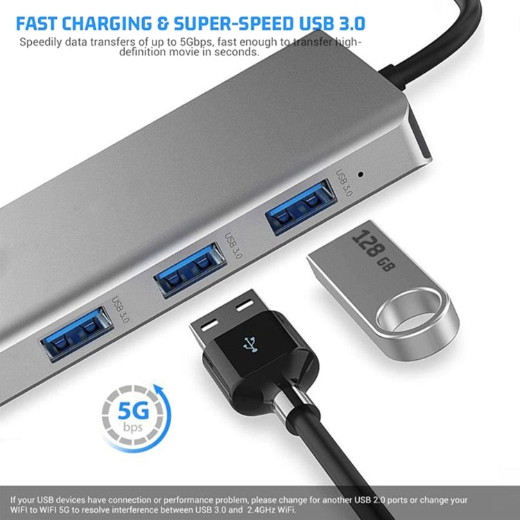 Trạm kết nối HUB 12 trong 1 gồm HDMI x2 + USB3.0 + USB2.0 + sạc PD + VGA + RJ45 + jack 3.5mm + TF/SD x2 cho Type-C / USB-C