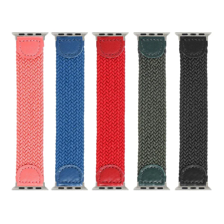 Dây Đeo Đồng Hồ Dệt Nylon + Da Cho Apple Watch Series 6 & SE & 5 & 4 40mm / 3 & 2 & 1 38mm, S, M, L