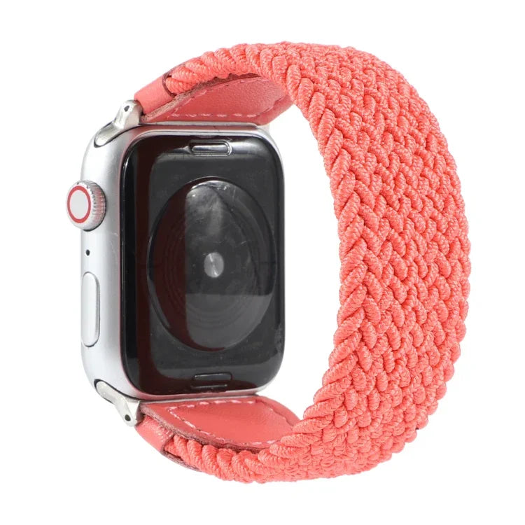 Dây Đeo Đồng Hồ Dệt Nylon + Da Cho Apple Watch Series 6 & SE & 5 & 4 40mm / 3 & 2 & 1 38mm, S, M, L