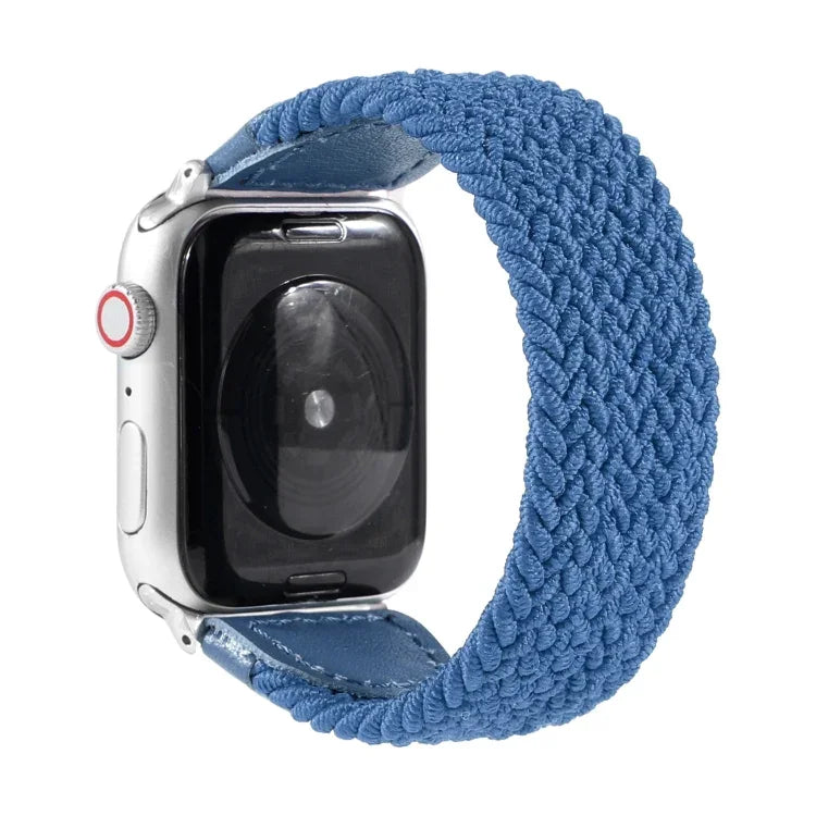 Dây Đeo Đồng Hồ Dệt Nylon + Da Cho Apple Watch Series 6 & SE & 5 & 4 40mm / 3 & 2 & 1 38mm, S, M, L