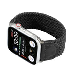 Dây Đeo Đồng Hồ Dệt Nylon + Da Cho Apple Watch Series 6 & SE & 5 & 4 44mm / 3 & 2 & 1 42mm, S, M, L