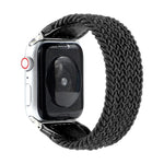 Dây Đeo Đồng Hồ Dệt Nylon + Da Cho Apple Watch Series 6 & SE & 5 & 4 44mm / 3 & 2 & 1 42mm, S, M, L