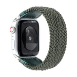 Dây Đeo Đồng Hồ Dệt Nylon + Da Cho Apple Watch Series 6 & SE & 5 & 4 44mm / 3 & 2 & 1 42mm, S, M, L