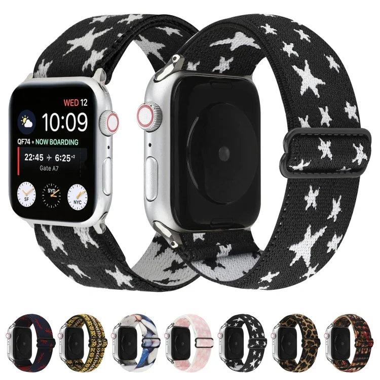 Dây đồng hồ khóa kiểu dân tộc cho Apple Watch Series 6 & SE & 5 & 4 40mm / 3 & 2 & 1 38mm, cho Apple Watch Series 7 41mm / 6 & SE & 5 & 4 40mm / 3 & 2 & 1 38mm