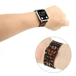Dây đồng hồ khóa kiểu dân tộc cho Apple Watch Series 6 & SE & 5 & 4 44mm / 3 & 2 & 1 42mm, cho Apple Watch Series 7 45mm / 6 & SE & 5 & 4 44mm / 3 & 2 & 1 42mm, cho Apple Watch Ultra 49mm / Series 8&7 45mm / SE 2&6&SE&5&4 44mm / 3&2&1 42mm
