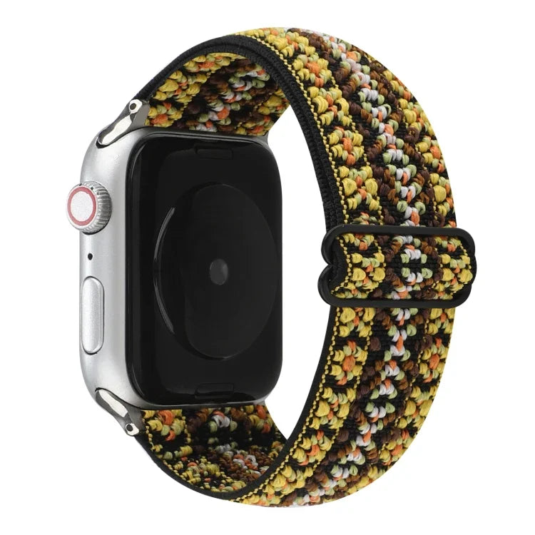 Dây đồng hồ khóa kiểu dân tộc cho Apple Watch Series 6 & SE & 5 & 4 44mm / 3 & 2 & 1 42mm, cho Apple Watch Series 7 45mm / 6 & SE & 5 & 4 44mm / 3 & 2 & 1 42mm, cho Apple Watch Ultra 49mm / Series 8&7 45mm / SE 2&6&SE&5&4 44mm / 3&2&1 42mm