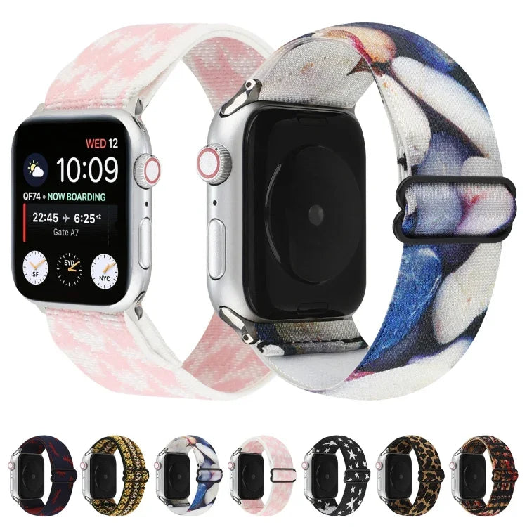 Dây đồng hồ khóa kiểu dân tộc cho Apple Watch Series 6 & SE & 5 & 4 44mm / 3 & 2 & 1 42mm, cho Apple Watch Series 7 45mm / 6 & SE & 5 & 4 44mm / 3 & 2 & 1 42mm, cho Apple Watch Ultra 49mm / Series 8&7 45mm / SE 2&6&SE&5&4 44mm / 3&2&1 42mm