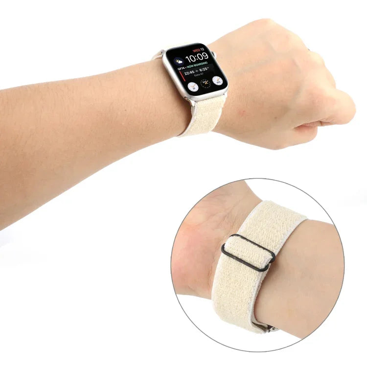 Dây đồng hồ nylon màu trơn cho Apple Watch Series 6 & SE & 5 & 4 40mm / 3 & 2 & 1 38mm, cho Apple Watch Series 7 41mm / 6 & SE & 5 & 4 40mm / 3 & 2 & 1 38mm