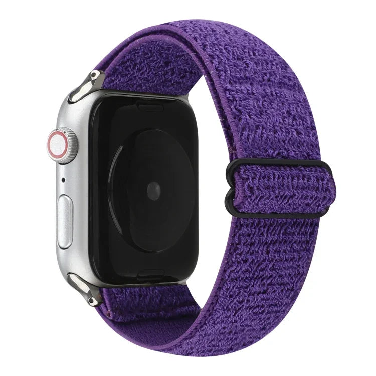 Dây đồng hồ nylon màu trơn cho Apple Watch Series 6 & SE & 5 & 4 40mm / 3 & 2 & 1 38mm, cho Apple Watch Series 7 41mm / 6 & SE & 5 & 4 40mm / 3 & 2 & 1 38mm